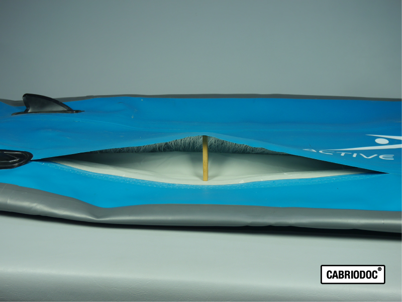 CABRIODOC SUP Reparatur: Luftkammer geplatzt